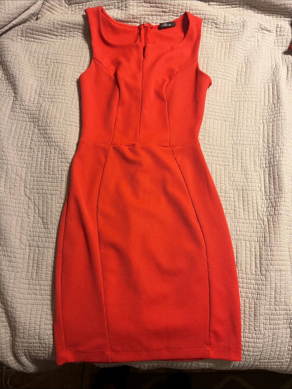 Bloom Red Sleeveless Mini Sheath Dress